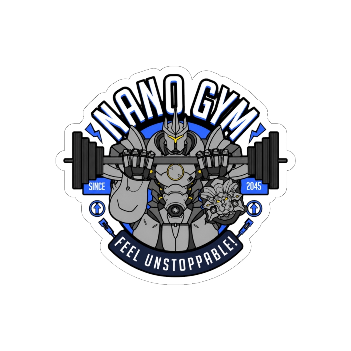 Nano Gym Sticker | Nano Machine - alternate angle 1, merchandise